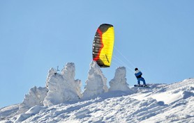 Johann Civel - Snowkite en Bosnie - Jahorina