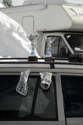 Cortina snowkite contest 2009 passo Giau Italy