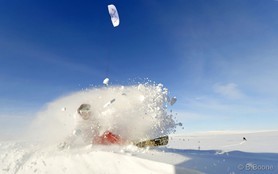 Jérome Josserand - snowkite en Islande