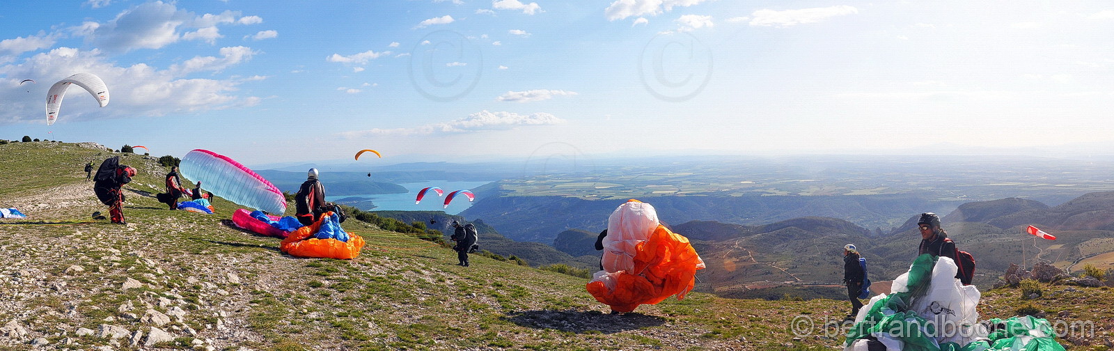 parapente dans le verdon
