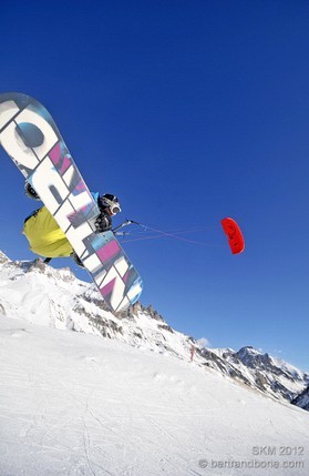 Guillaume Chastagnol - Snowkite Masters 2012 - col du Lautaret (05) France