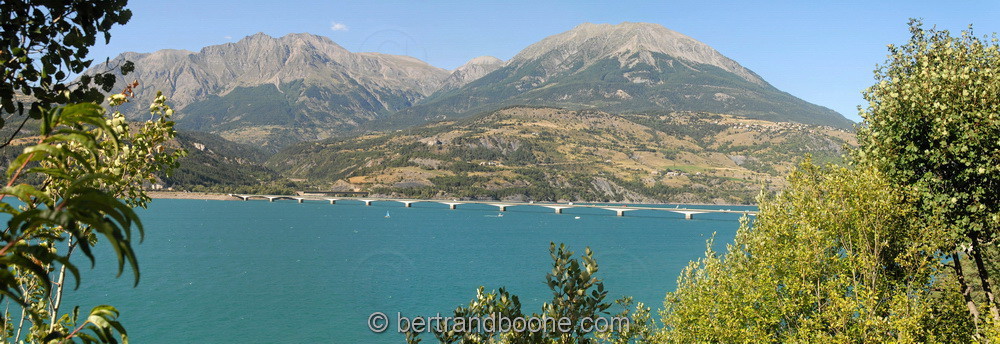 panorama - lac de serre-ponçon - hautes alpes - Fr