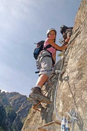 via ferrata - mines du grand clôt - la grave - haute romanche
