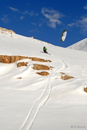 Johann Civel - snowkite au Liban