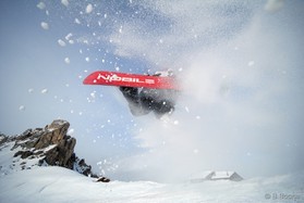 Mathieu Blanchard- Cortina snowkite contest 2009 passo Giau Italy