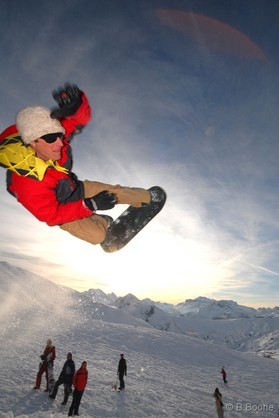 Cortina snowkite contest 2009 passo Giau Italy