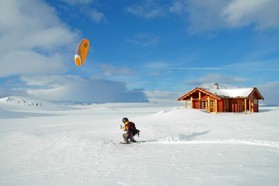 Pascal Joubert-snowkite en Norvege 2006