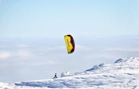 Johann Civel - Snowkite en Bosnie - Jahorina