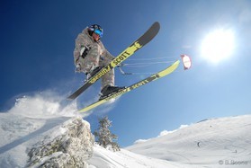 fabio ingrosso - snowkite en Grece - kaimaktsalan