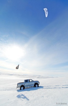 Guillaume Chastagnol - snowkite en Islande