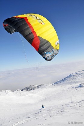 Johann Civel - Snowkite en Bosnie - Jahorina