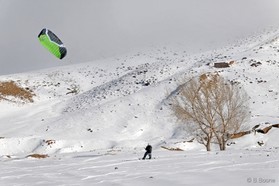 snowkite: Hamada Titi - Oukaimeden - Maroc