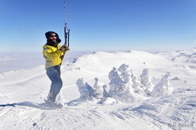 Rado - Snowkite en Bosnie - Jahorina