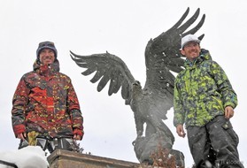 Guillaume Chastagnol et Jérome Josserand - Snowkite a Ercyes en Turquie