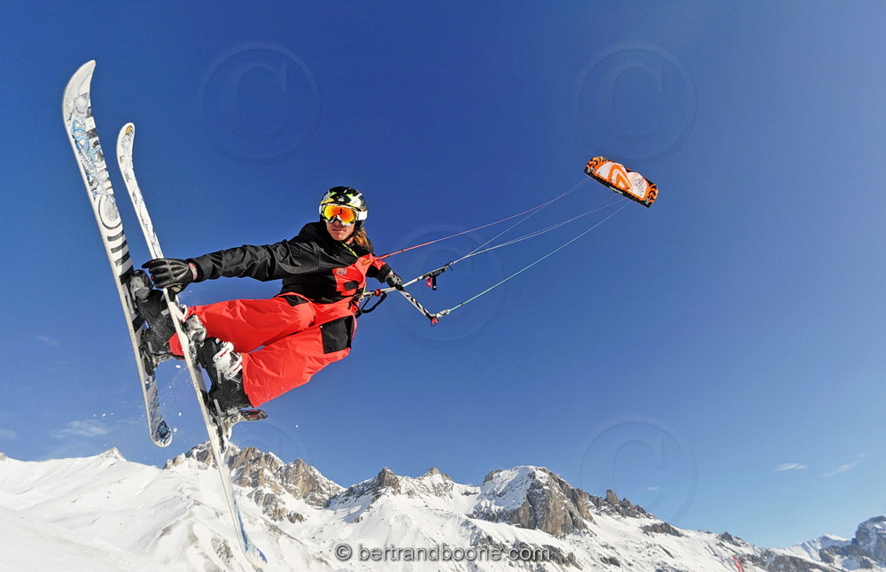 Alex Robin - Snowkite Masters 2012 - col du Lautaret (05) France