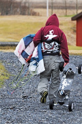 Jérome Josserand - snowkite en Islande