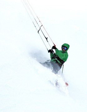 Matt Blanchard-snowkite en Norvege 2006