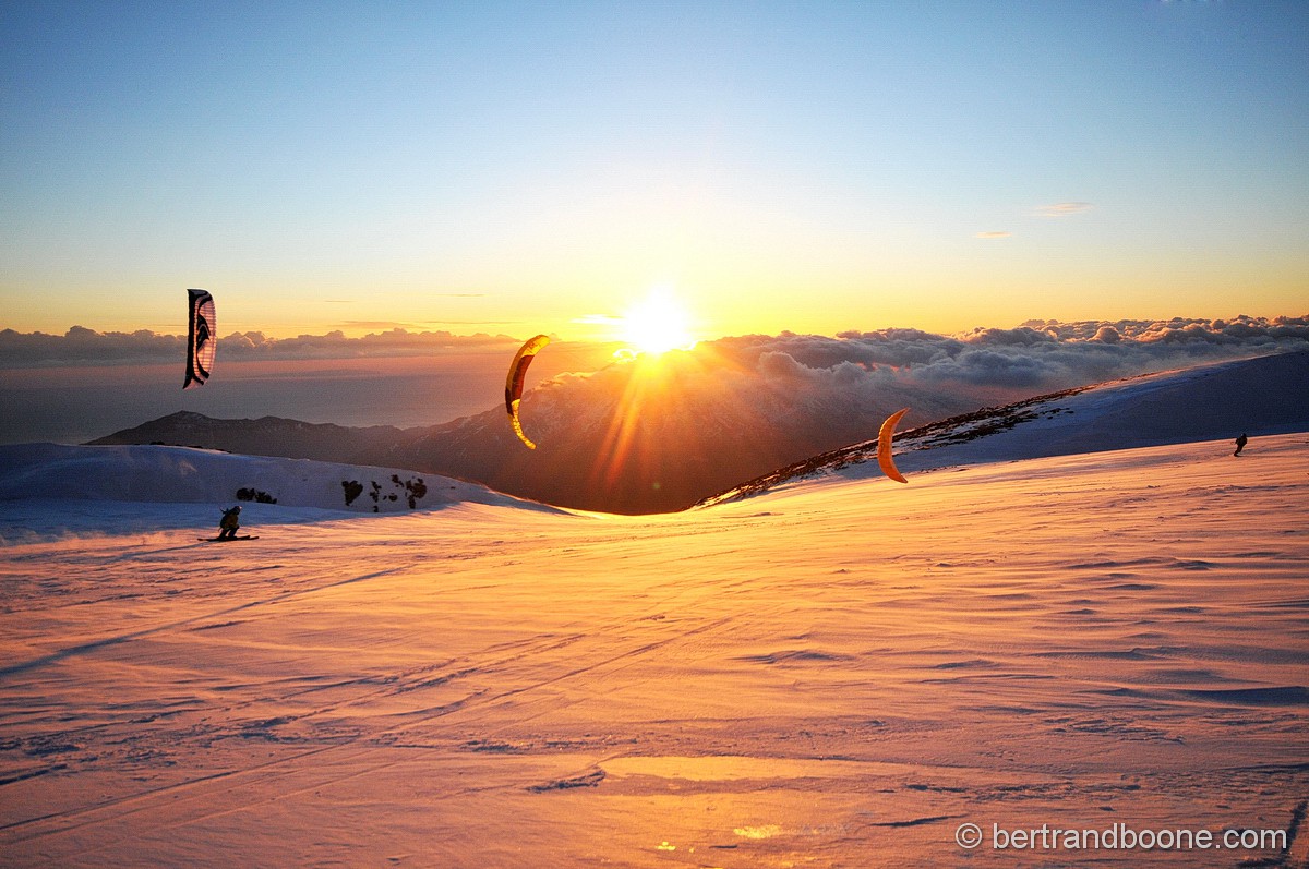 Snowkite trip en Crète