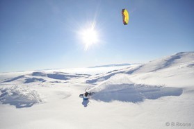 Johann Civel - Snowkite en Bosnie - Jahorina