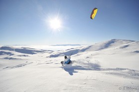 Johann Civel - Snowkite en Bosnie - Jahorina