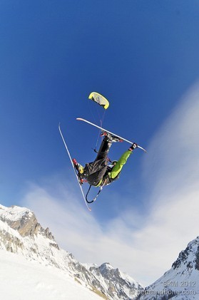 Laurent Sublet - Snowkite Masters 2012 - col du Lautaret (05) France
