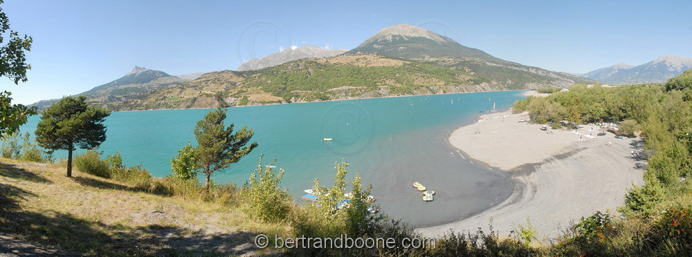 panorama - lac de serre-ponçon - hautes alpes - Fr