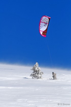 fabio ingrosso - snowkite en Grece - kaimaktsalan