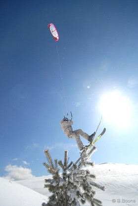 fabio ingrosso - snowkite en Grece - kaimaktsalan