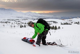Johann Civel - snowkite au Liban