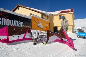 snowkite en Grece - kaimaktsalan