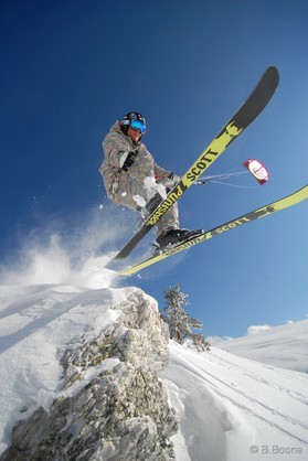 fabio ingrosso - snowkite en Grece - kaimaktsalan