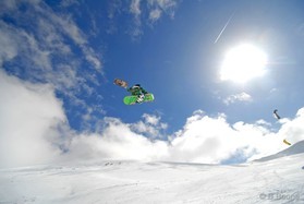 Romain Luppi - snowkite au Liban
