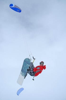 Ralf Groesel-snowkite en Norvege 2006