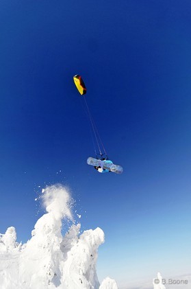 Johann Civel - Snowkite en Bosnie - Jahorina