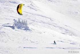 Johann Civel - Snowkite en Bosnie - Jahorina