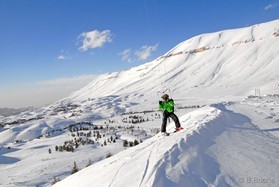 Johann Civel - snowkite au Liban
