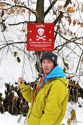 Johann Civel - Snowkite en Bosnie - Jahorina