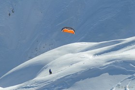 snowkite en Slovénie -Vogel - johann Civel