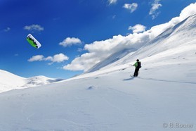Trip Snowkite - Kitesurf en Crête (GR).Johann Civel .Psiloritis mountain