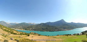 panorama - lac de serre-ponçon - hautes alpes - Fr