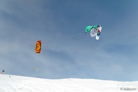Romain Luppi - snowkite en Macedonia - Popova Shapka