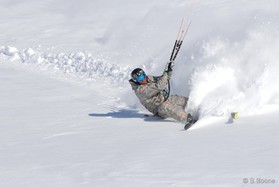 fabio ingrosso - snowkite en Grece - kaimaktsalan