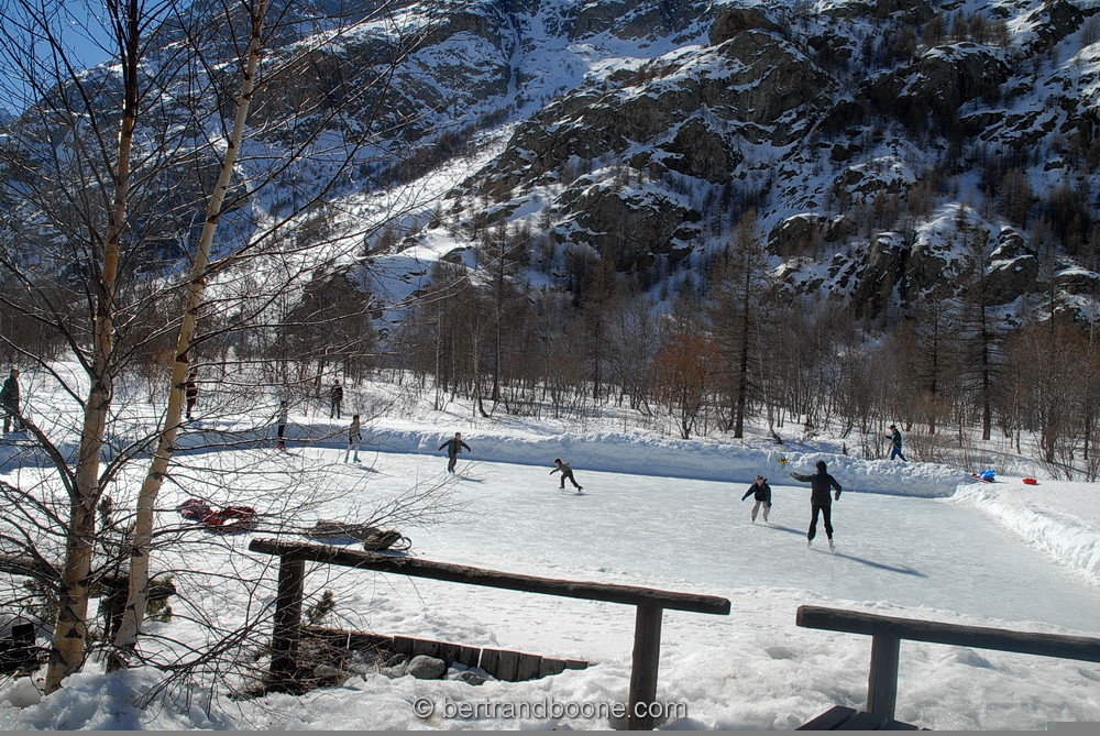 patinoire - le pied du col