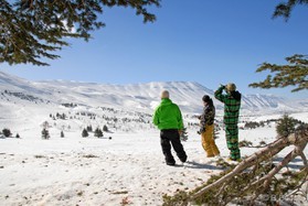 Johann Civel - Fabio Ingrosso - Romain Luppi - snowkite au Liban