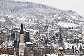 Snowkite en Bosnie -   Sarajevo