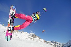Estelle Lambelet - Snowkite Masters 2012 - col du Lautaret (05) France