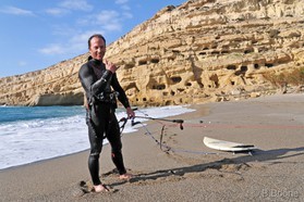 Trip Snowkite - Kitesurf en Crête (GR).Johann Civel .Matala