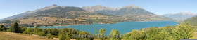 panorama - lac de serre-ponçon - hautes alpes - Fr
