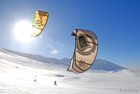 Romain Luppi - Fabio Ingrosso - snowkite au Liban