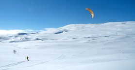 Pascal Joubert-snowkite en Norvege 2006